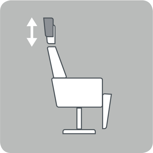 Adjustable headrest height